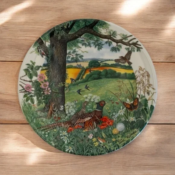 Vintage 1987 Wedgwood Meadows and Wheatfields Limited Edition Collectible Plate - Picture 5 of 10
